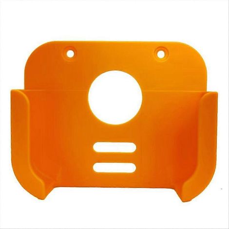 Wandhalterung für 1/2/3/4-Zoll-TV-Boxen, mit Schutzhalterung und Mediaplayer-Aufsatz (orange). (1/5)