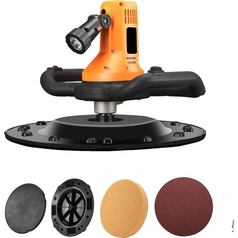 Taloche électrique en béton, vitesse réglable, design ergonomique, Jaune (1/2)