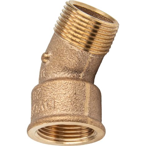 Viega Bogen 45 Grad, R 11/4, Rp 11/4 Rotguss oder Siliziumbronze Modell 3121, 448271 (1/5)