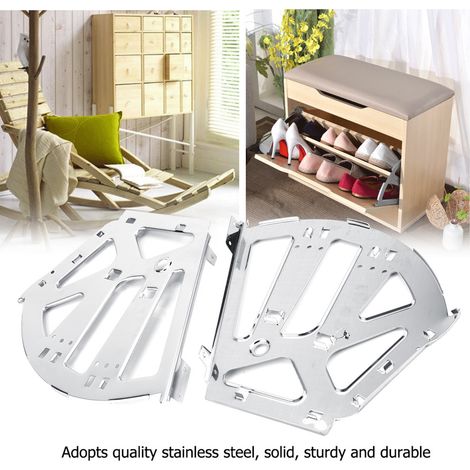 charnières de tiroir à chaussures en acier inoxydable pour armoire, fixations de rechange pour crémaillère Turing (3 couches) (1/5)