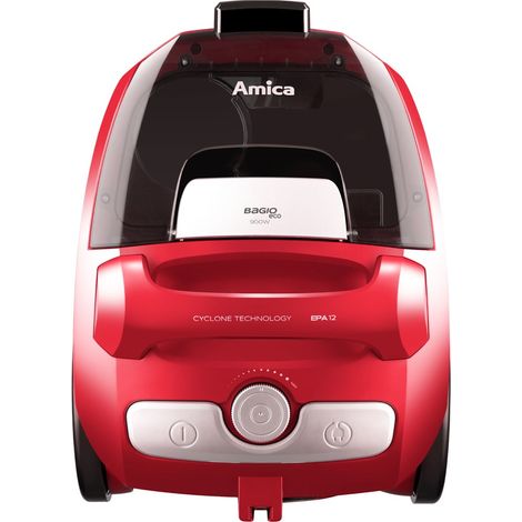 Amica Bagio Eco VM3044 beutelloser Staubsauger schwarz rot silber (1/5)