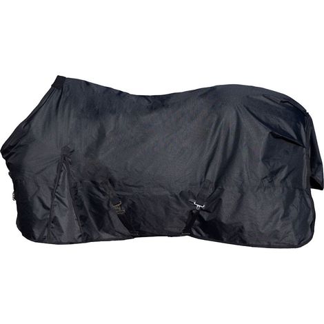 135 cm, nero: Coperta impermeabile per cavalli Feel Warm Keramik con fibre in ceramica e tecnologia del calore infared