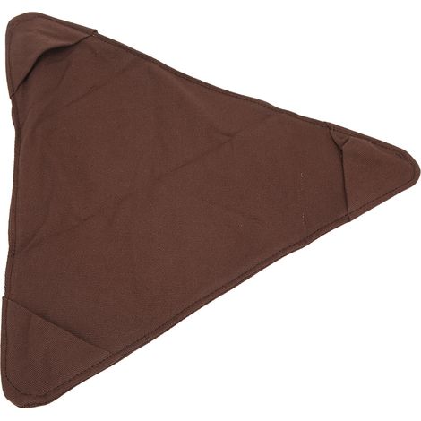 Tabouret de Randonnée Pliable en Tissu Imperméable, Siège Triangle Léger pour Camping, Pêche et Pique-nique, Marron