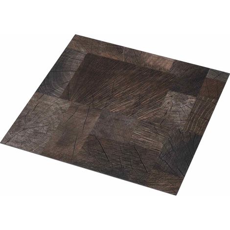 vidaXL Flooring Planks 5.11 m² 55 pcs PVC Wood structure brown