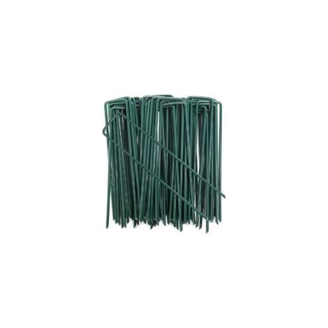 Piquets De Fixation Pour Jardin, Pelouse Agrafes En Forme De U Pour Bâche Anti-Mauvaises Herbes, Galvanisés À Chaud (150 Mm De Hauteur)-50Pcs (1/5)