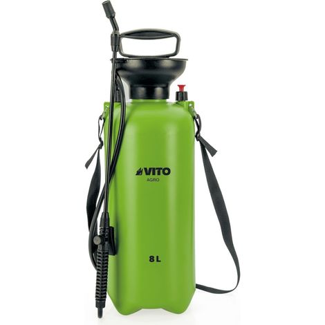 Pulvérisateur 8L lance 60cm poignée tuyau 1.20m pression manuelle Spray et Jet VITO (1/5)