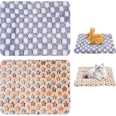 2 x Plush Sleeping Mats for Small Animals 37 x 27 cm (1/5)