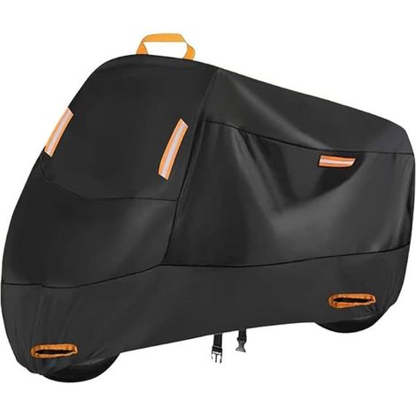 Housse moto toutes saisons 300D imperméable et UV – Taille XXXXL, résistante poussière et intempéries pour motos (1/5)