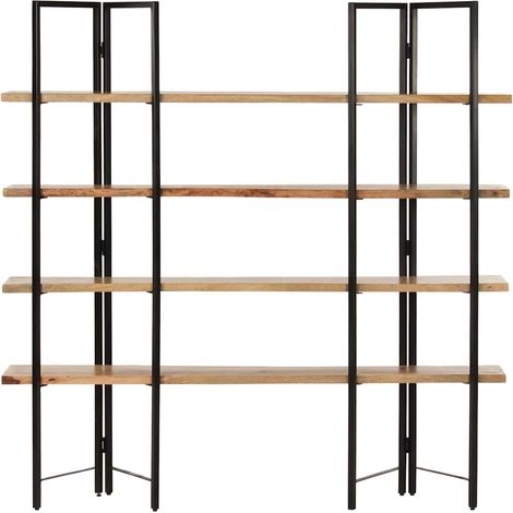 Maison Exclusive - Libreria a 4 Livelli 160x35x160 cm in Legno Massello di Mango (1/5)
