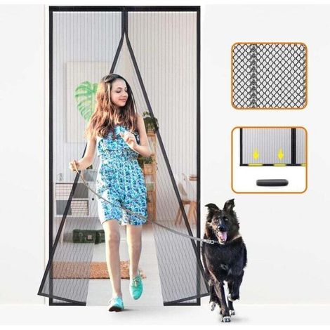 Moustiquaire Magnétique Porte 100x210 cm Auto-Obturante Résistante Pour Enfants Et Animaux Domestiques (1/4)