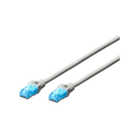 Digitus  CAT 5e  Cavo patch  Coppia intrecciata non schermata (UTP)  Maschio  RJ-45  Maschio  RJ-45  Grigio  0,5 m (1/4)