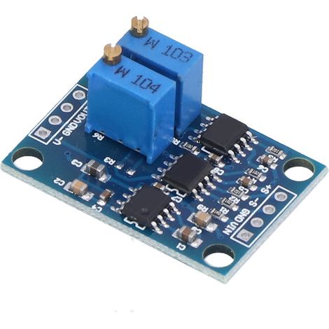 Hyuduo AD620 Millivolt-Spannungsverstärker-Transmittermodul, breiter Eingangsspannungsbereich 1,5-1000x, einstellbar mit Nullpunktjustierung zur Verstärkung von Instrumentensignalen