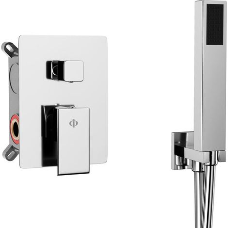 Grifo serie Orion para kit exterior para ducha empotrada Cromo (1/5)