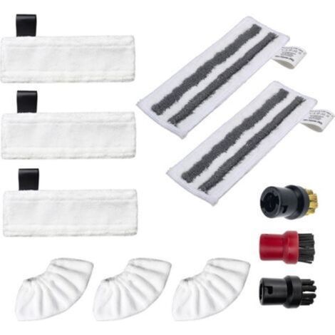 Kit d'accessoires pour nettoyeur vapeur Kärcher Easyfix SC2, SC3, SC4 et SC5 – 12 pièces – chiffons en microfibre de rechange (1/4)