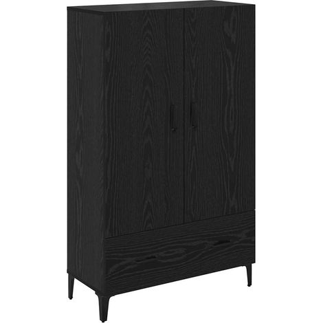 Maison Exclusive - Credenza con cassetto Rovere Nero 70 x 31 x 115 cm