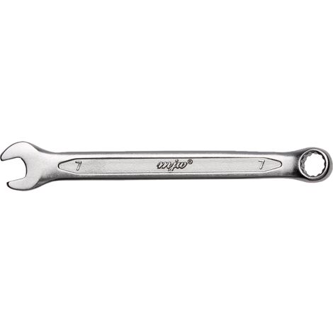 Llave de boca fija tamaño 07, 12 puntas, 15 grados, acero cromo-vanadio 151007