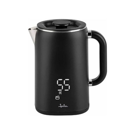 Hervidor eléctrico JATA JEHA1575. Capacidad: 1,7 l. 5 ajustes de temperatura. 1500 W. Máxima potencia. Base giratoria de 360°. P