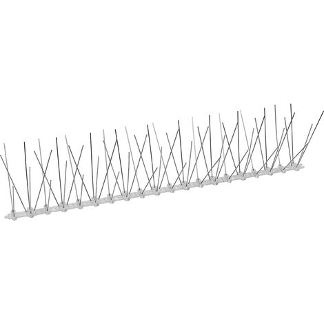 Kestek Taubenabwehr Vogelschutz Vogelabwehr Spikes 5-reihig 500 mm PC-V2A Kunststoff (1/4)