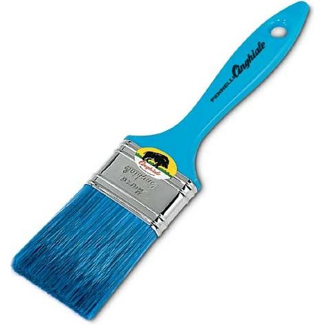 Pennellessa con manico in plastica 30mm blu per smalti ad acqua cinghiale