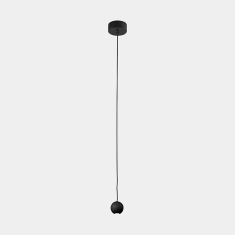 Sospensioni Punto Single Surface LED 6.5 Bianco caldo - 3000K ON-OFF Nero 329lm