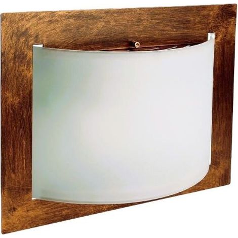 APPLIQUE DA PARETE EFFETTO RUGGINE 2XE27 MET WALLY LINEALIGHT