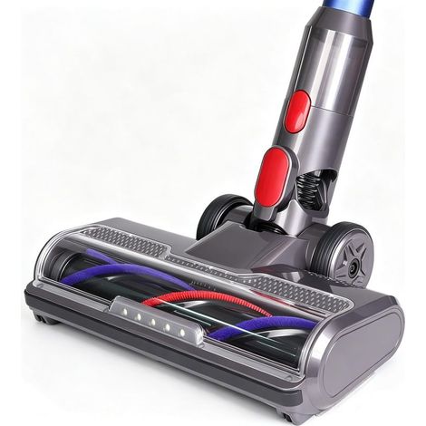Bürste kompatibel mit Dyson V10, V8, V7, V11 und V15 Staubsaugern. Staubsaugerdüse mit 5 Leuchten für Hartböden und Teppiche. (1/5)