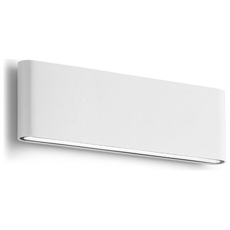 Ges883N Applique D'Extérieur Double Émission En Aluminium Moulé Sous Pression Blanc Mat, Led 2X12W 4000K 1450Lm, Ip54, Non Dimmable - Gealuce (1/2)