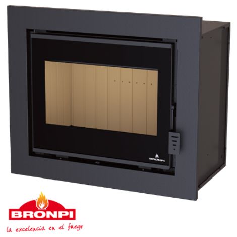 BRICOSOL ESTUFA DE LEÑA INSERTABLE BRONPI MODELO FLORIDA VISION