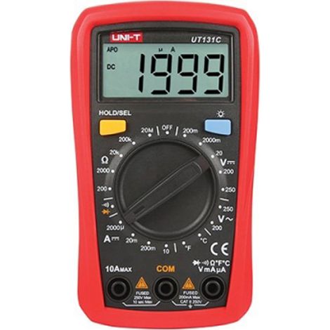 Digitalmultimeter UT131C Gleich-/Wechselspannung, Gleichstrom, Widerstand, Dioden, Kontinuität