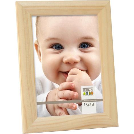 Cadre Bois Couleur Bois Clair Photo 13x18cm S40CH1 (1/4)