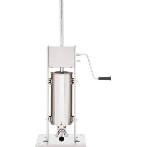 vidaXL Embutidora manual de acero inoxidable plateado 5 L (1/2)