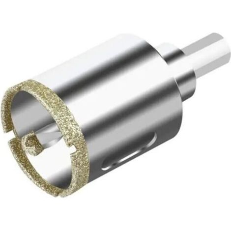 Scie cloche et forets diamantés, scie cloche diamantée de 40 mm avec guide de centrage, scie cloche à revêtement diamant pour carrelage, forets diamantés pour verre, carrelage, céramique, marbre, gran
