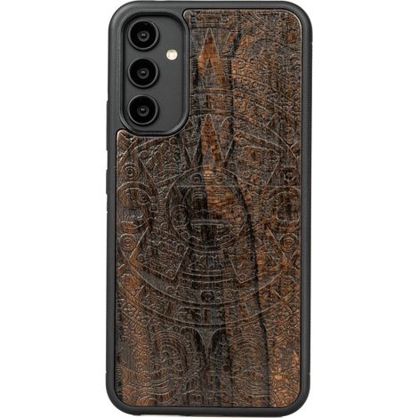 Funda de madera Bewood para Samsung Galaxy A54 5G CALENDARIO AZTECA ZIRICOTE (1/4)