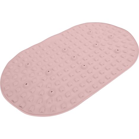 Fußmassagematte aus rutschfestem Silikon mit 11 Magnetsteinen für Homeoffice, Schreibtisch und Stehfunktion, Rosa (1/5)