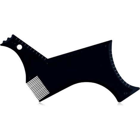 Gabarit de barbe pour homme, outil de coiffage, peigne à barbe double face, outil de beauté pour le rasage