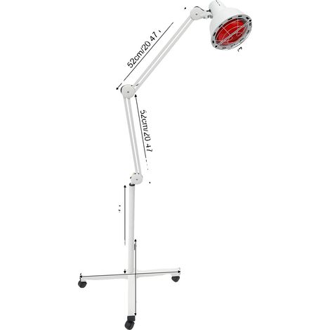 Lámpara de terapia de calor, calefacción infrarroja, confort corporal, BLANCA (1/2)