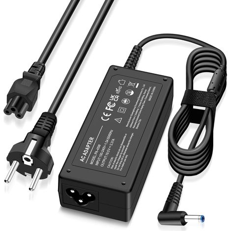 45W Chargeur Compatible avec HP Elitebook 820 840 850 Probook 430 440 450 455 470 250 G3 G4 G5 G6 G7 G8 Pavilion Spectre Envy X360 11 13 15 Ordinateur Portable 4,5 x 3,0 mm (1/5)
