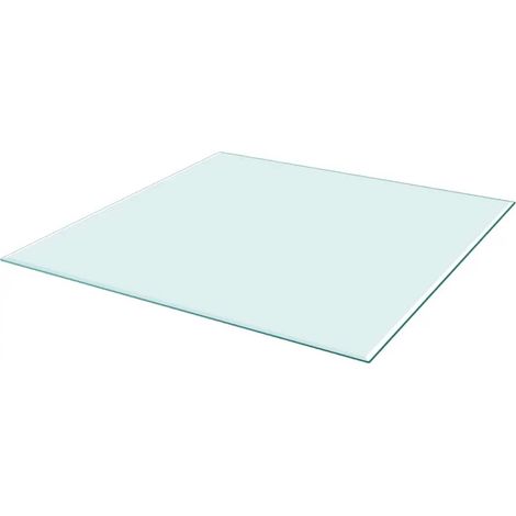 Maison Exclusive - Tischplatte aus gehärtetem Glas quadratisch 70 (1/4)