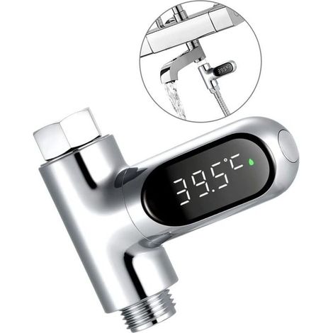 LED Digital Shower Temperature Afficher le thermomètre à eau Thermomètre 0100 ℃ Thermomètre à eau pour la cuisine de salle de bain Thermomètre Tester (1/5)