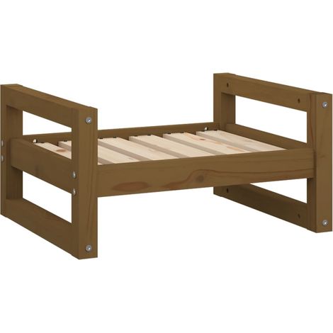 Cuccia per Cani ambra 55,5x45,5x28 cm Legno Massello di Pino vidaXL (1/5)
