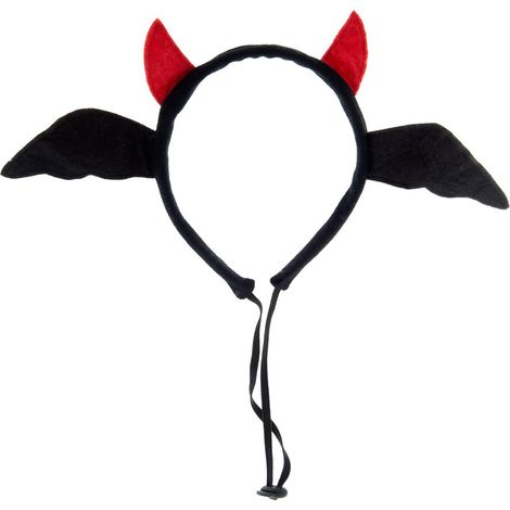 Bandeau diable d'Halloween réglable pour chiens