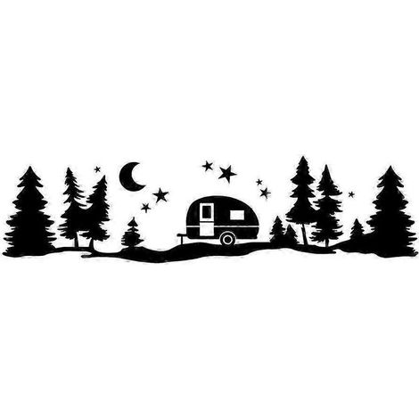 Autocollants en vinyle motif forêt d'arbres pour carrosserie, portières latérales de voiture, camion, camping-car, etc. Qualité supérieure. (1/5)