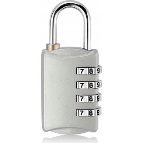 4-stellige Zahlenkombination für Spind-Rucksack, silber (1/2)