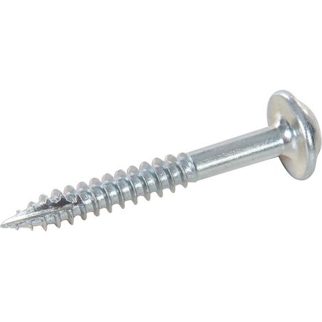 Triton - Vis En Zinc Pour Perçages Dissimulés, Fausse Rondelle, Filetage Fin - 500 Vis Numéro 7 X 1-1/4'' (1/5)