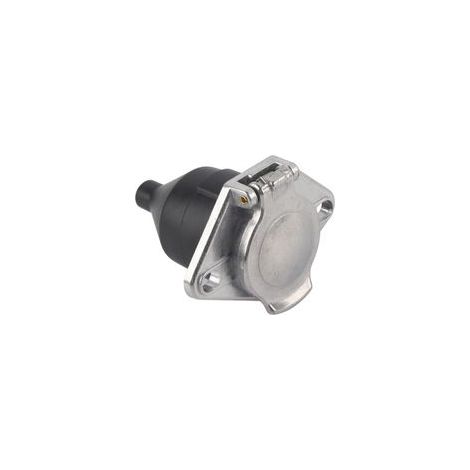 Toma universal de remolque de 24 V y 7 pines: adaptador impermeable para cableado de carretera, compatible con todos los vehículos pesados y vehículos comerciales.