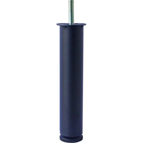 MASIDEF - 1 GAMBA RETE LETTO NERA DIAM 40MM ALTEZZA 200 MM REGOLABILE