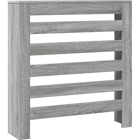 Cache-radiateur sonoma gris 78x20x82 cm bois d'ingénierie