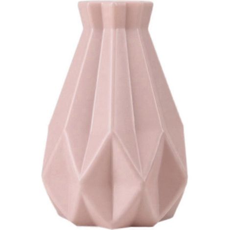 Vases en céramique imitation pot de fleurs moderne rose-- (1/5)