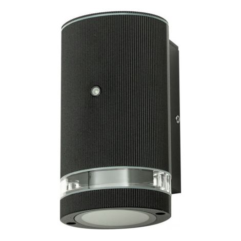 Litecraft Holme Up or Down Outdoor GU10 Wall Light With Photocell Sensor - Black (1/5)