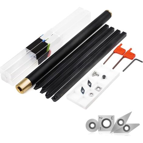 Outil de Tournage Du Bois Outil de Coupe de Tour Rotatif avec Insert en Alliage de Carbure Outils de Travail Du Bois Installation Facile Facile à Utiliser (1/5)